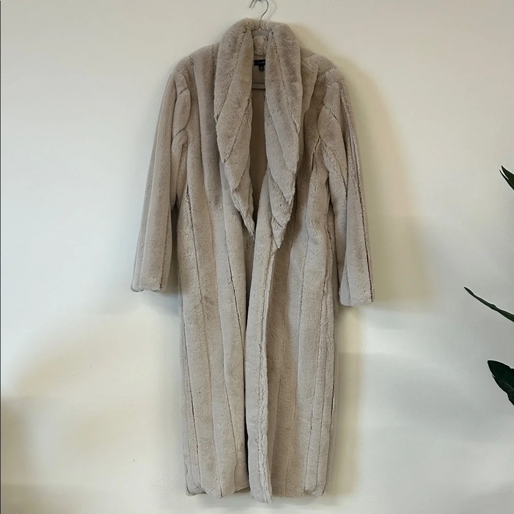 JLux Label Long Faux Fur Coat - Picture 1 of 10